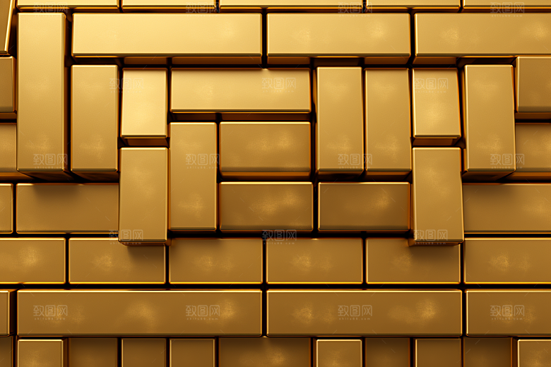 黄金金砖贵金属素材