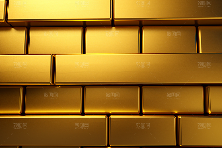 黄金财富金块素材