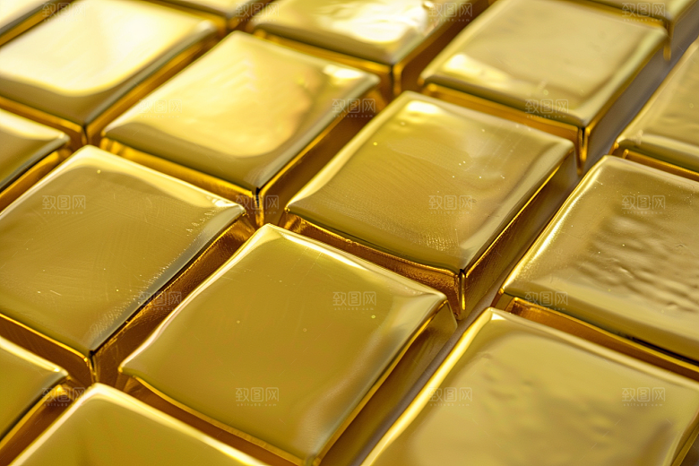 黄金奢侈品金砖素材