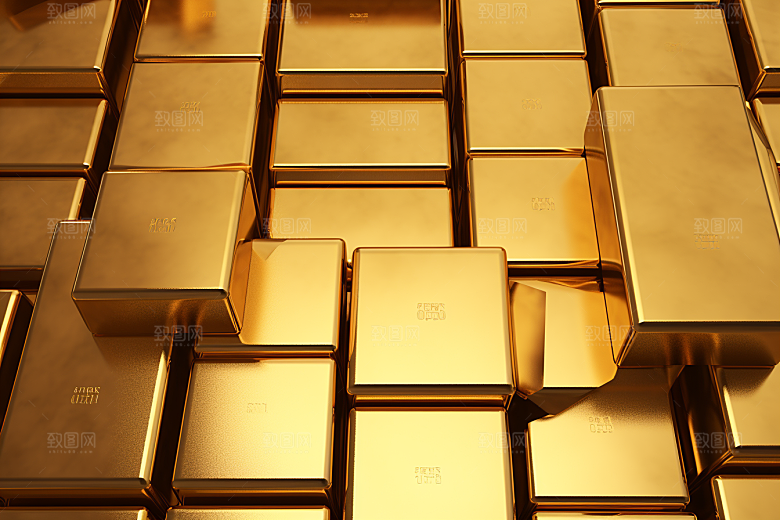黄金金子奢侈品素材