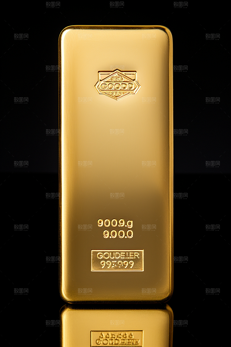 黄金金砖富贵素材
