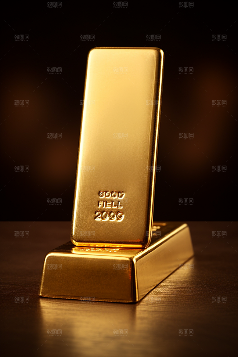 黄金金子金砖素材