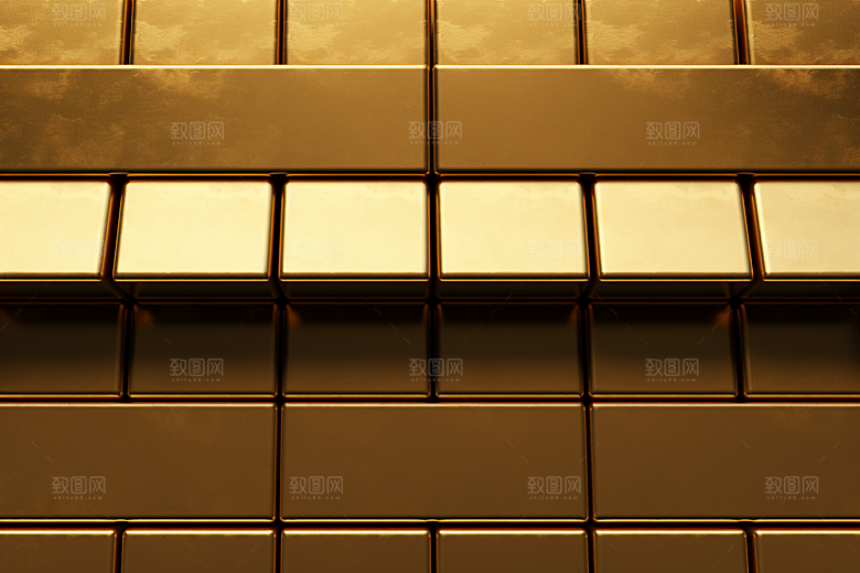 黄金财富富贵素材
