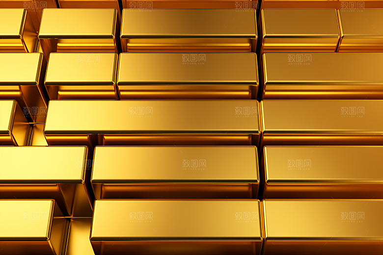 黄金金子奢侈品素材