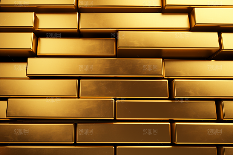 黄金金块投资素材