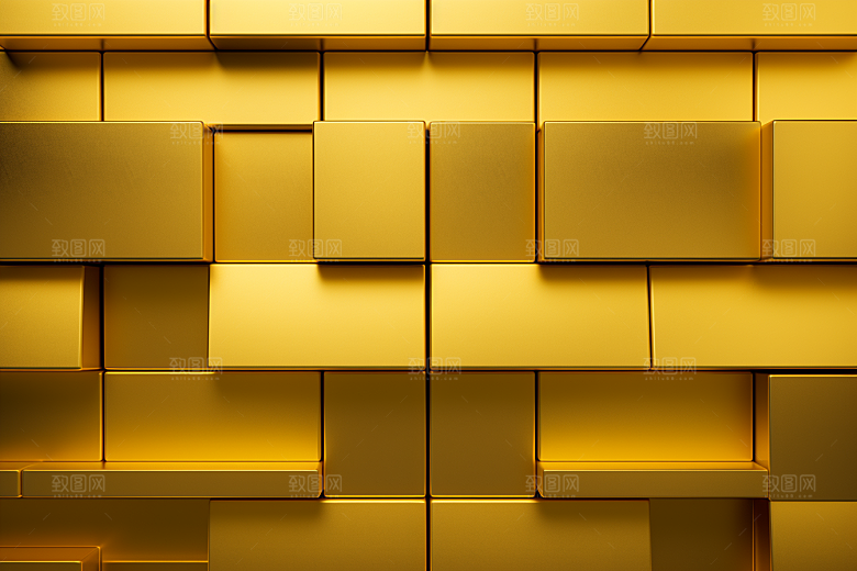 黄金金砖金块素材