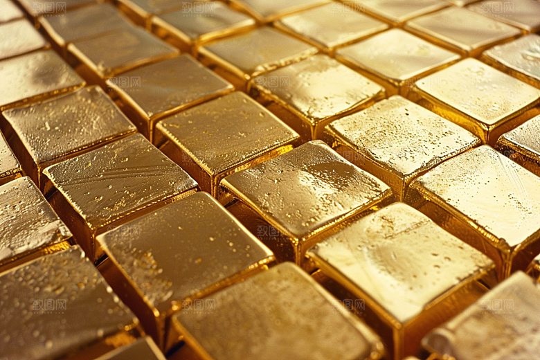 黄金金块贵金属素材