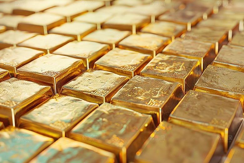 黄金金砖奢侈品素材