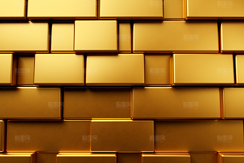 黄金财富金子素材
