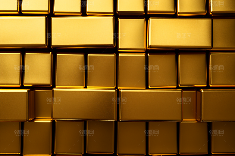 黄金金块金子素材