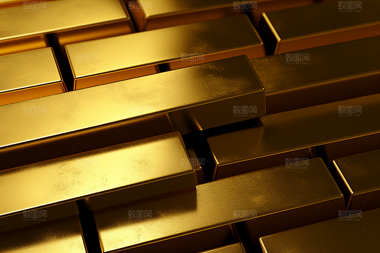 黄金贵金属富贵素材