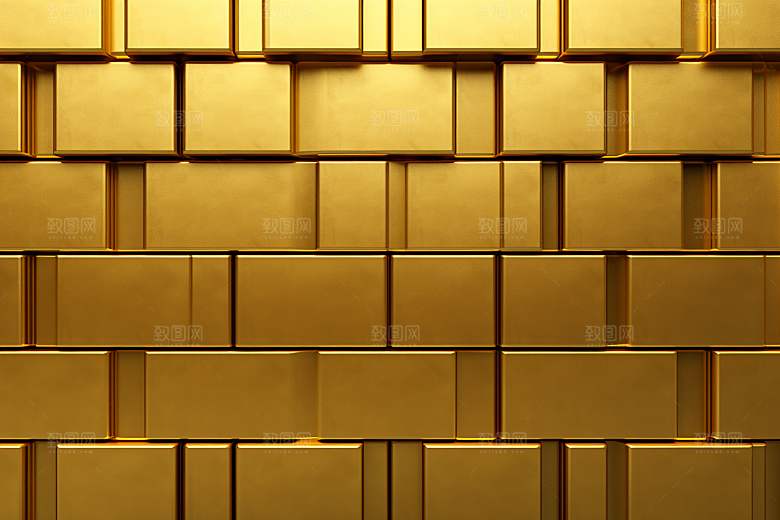 黄金金砖贵金属素材