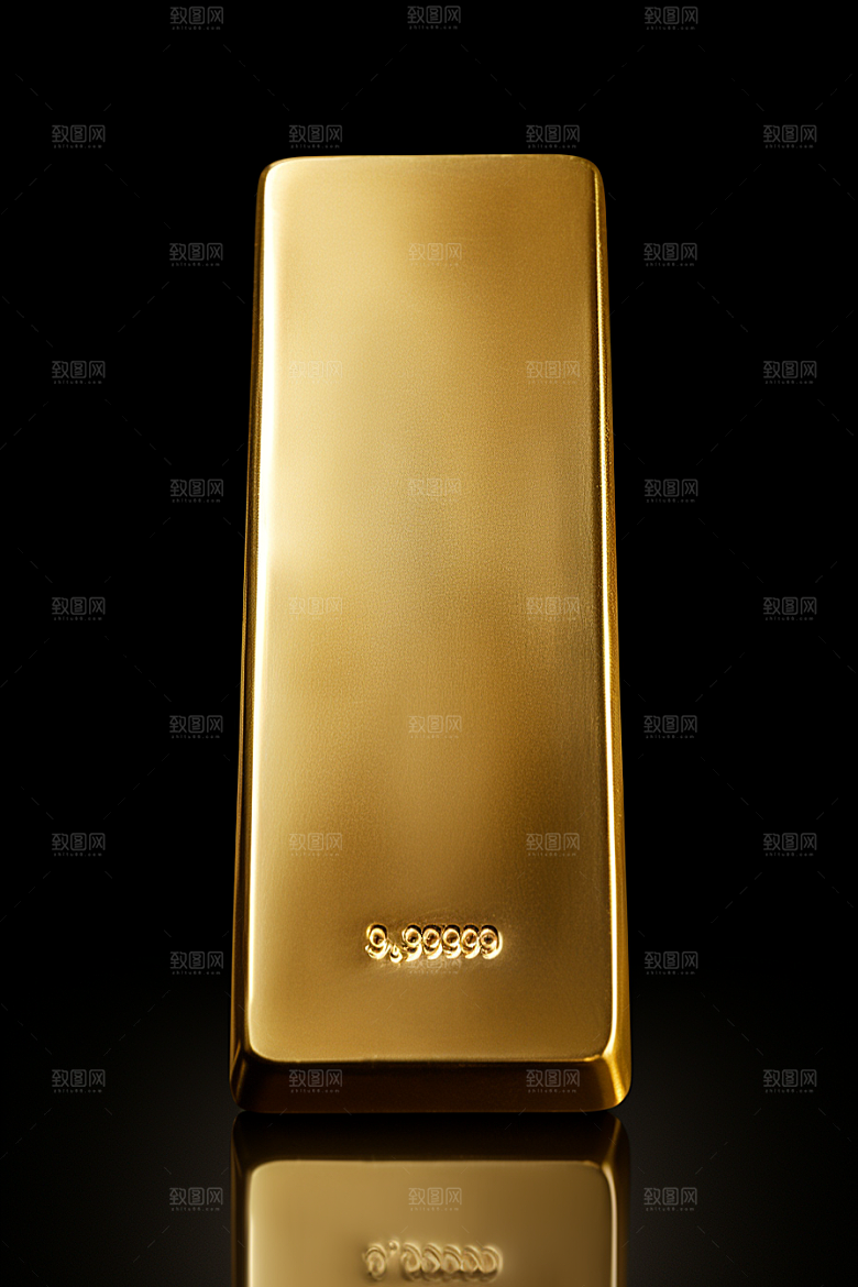 黄金金砖金块素材