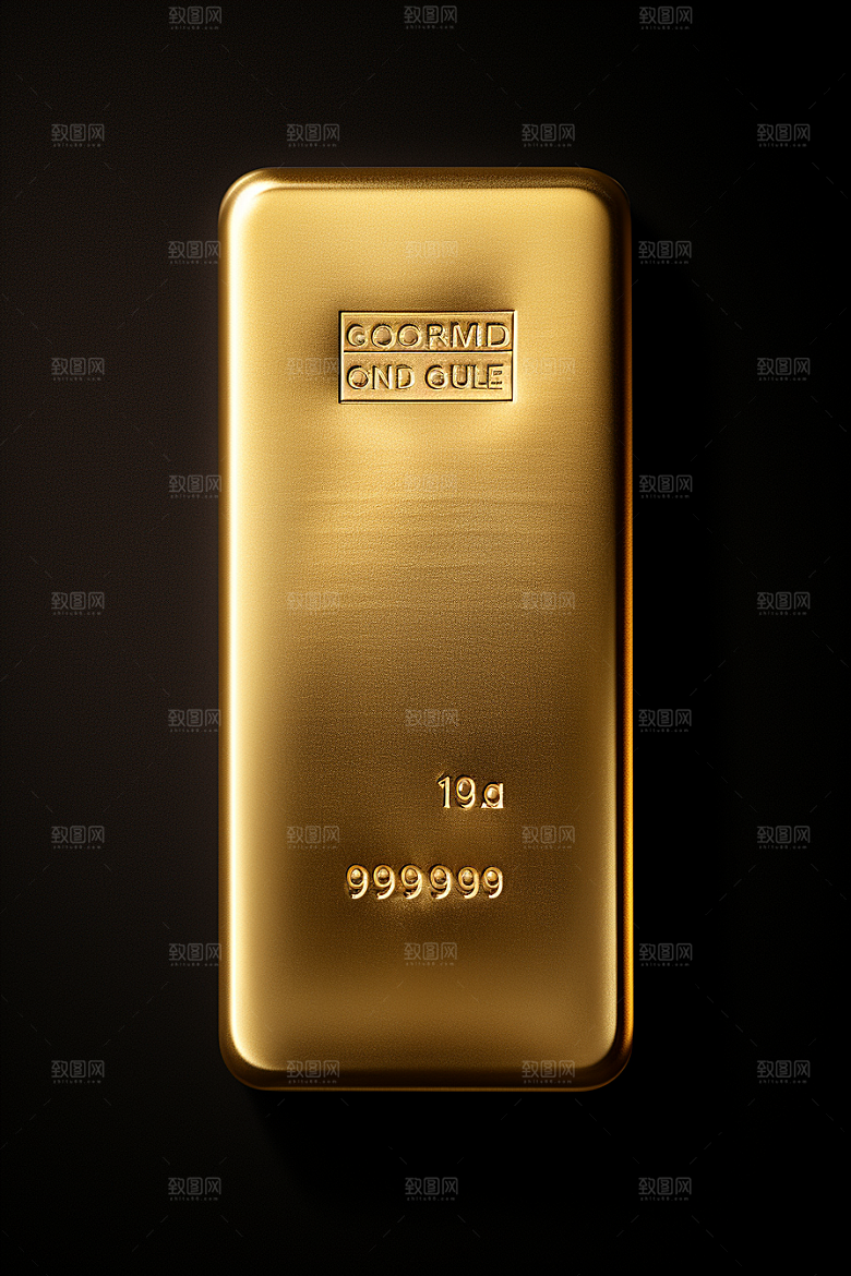 黄金奢侈品金砖素材