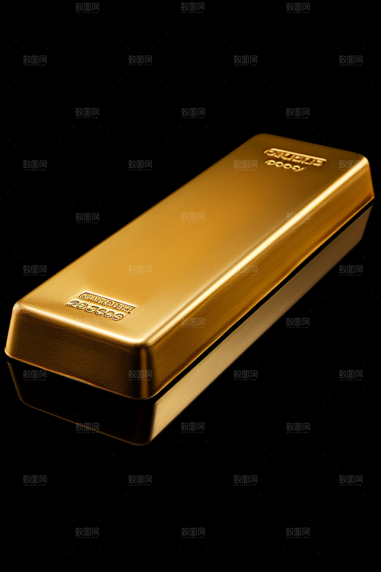 黄金金砖富贵素材