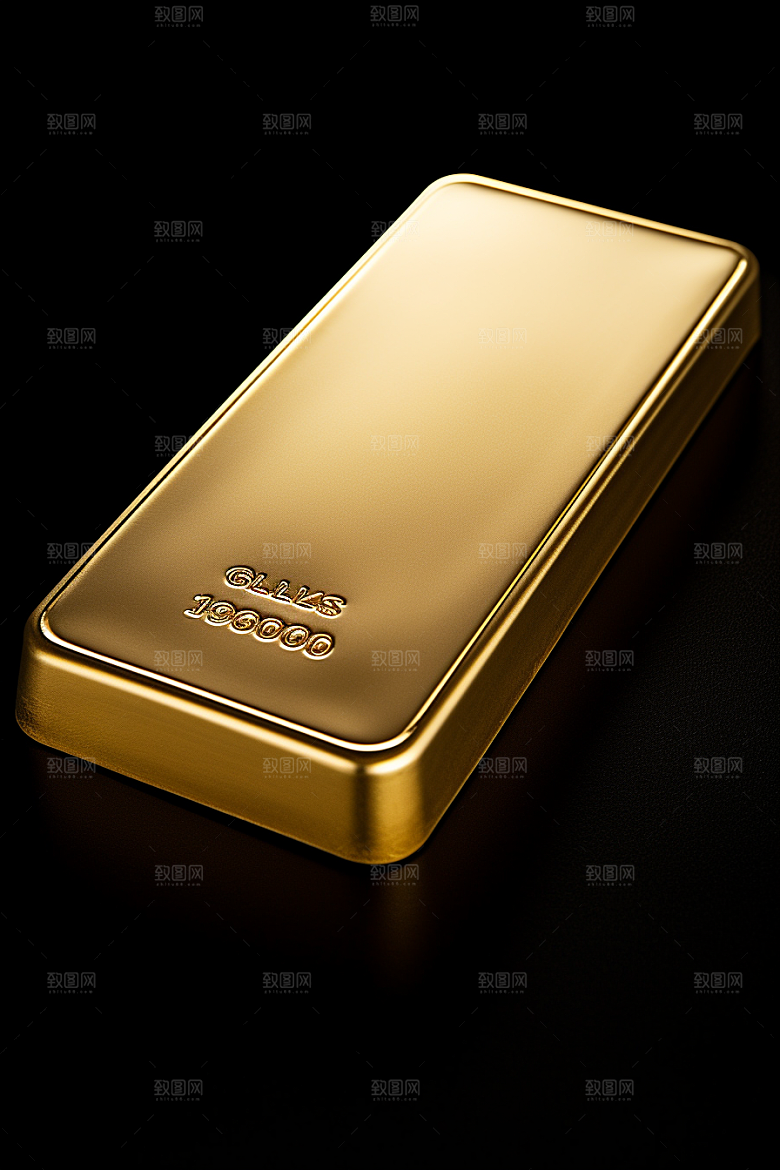 黄金金砖理财产品素材