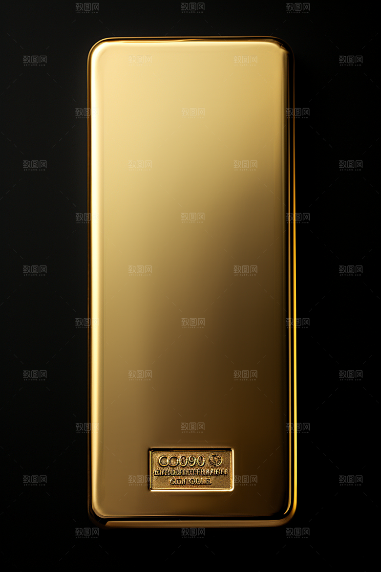 黄金金砖金块素材