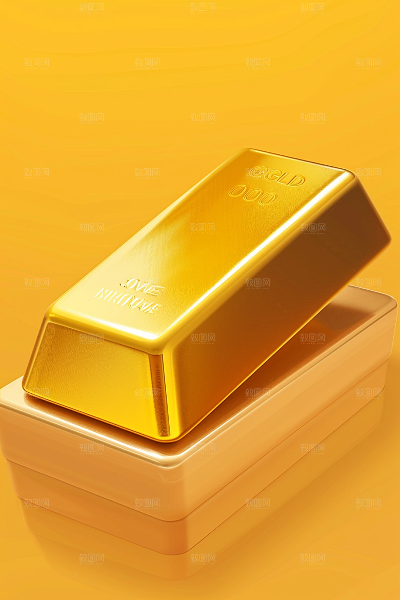 黄金金块投资素材
