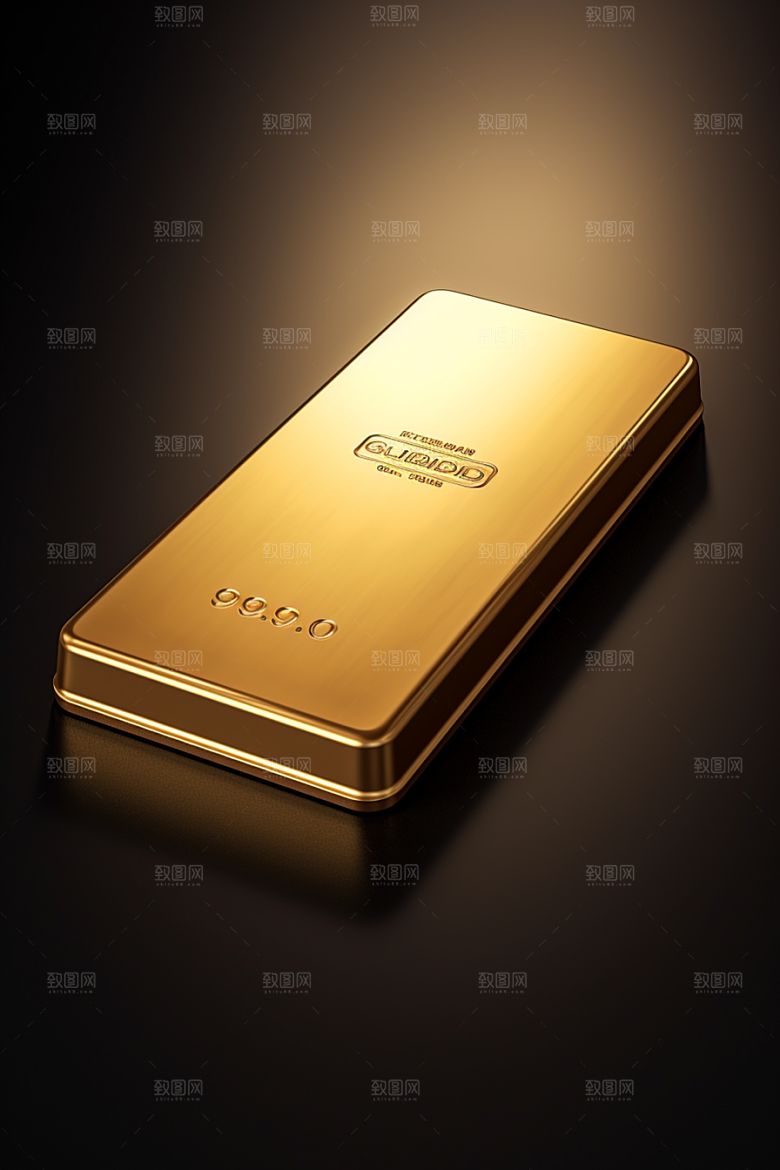 黄金财富金砖素材