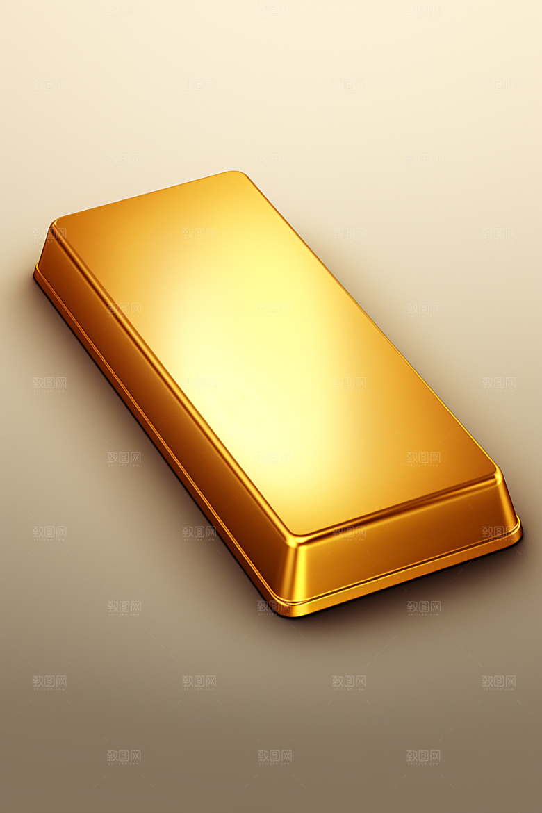黄金奢侈品金砖素材