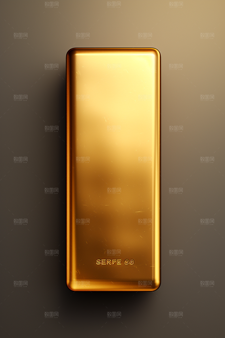 黄金金块金砖素材
