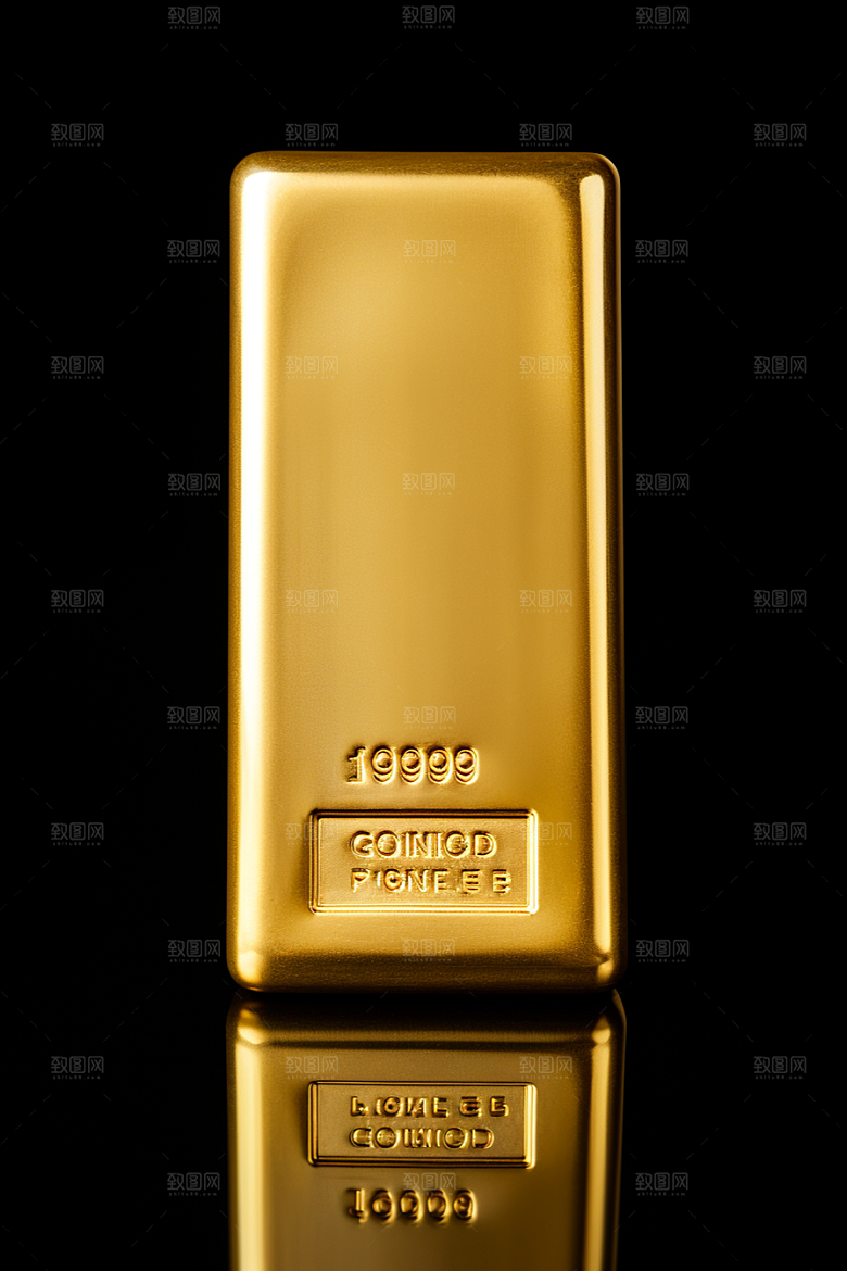 黄金金砖奢侈品素材