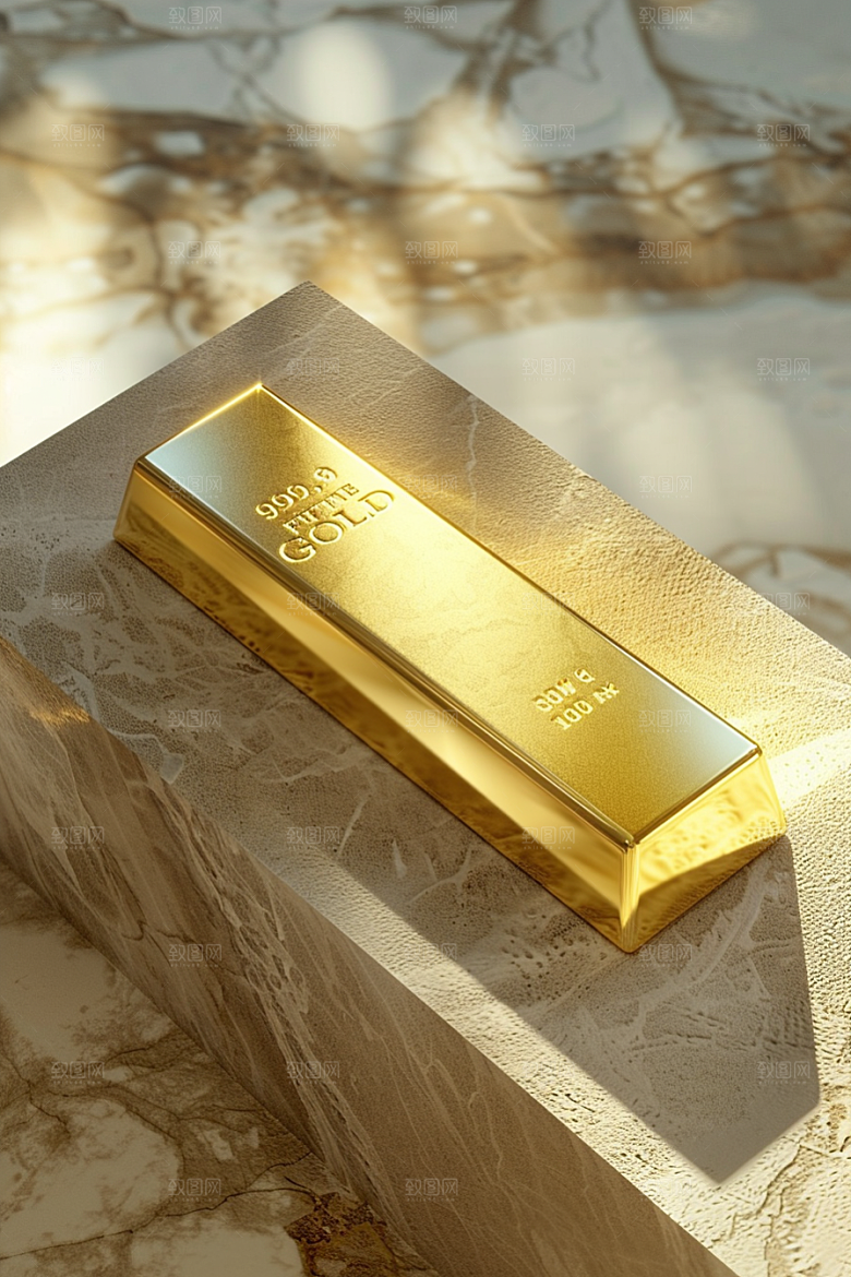黄金富贵金砖素材