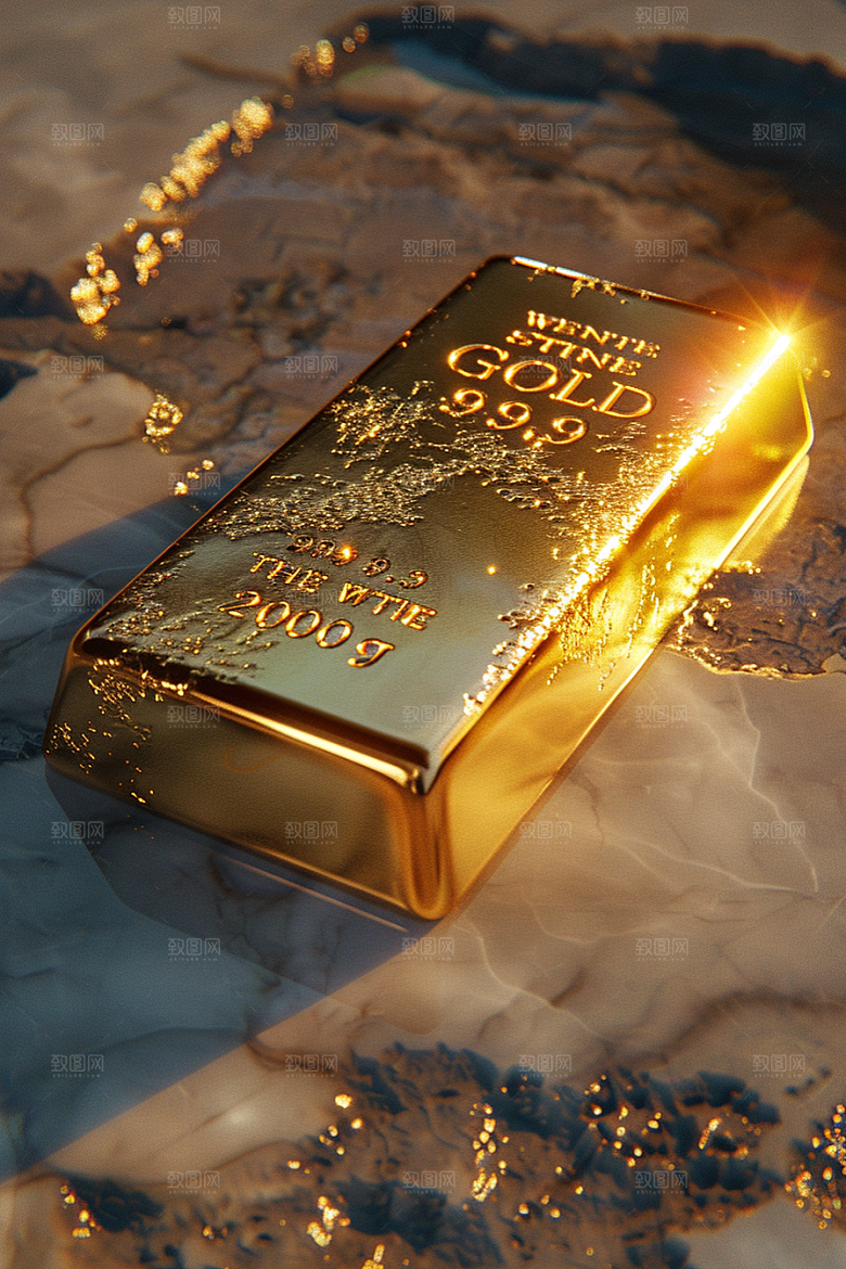 黄金奢侈品理财产品素材