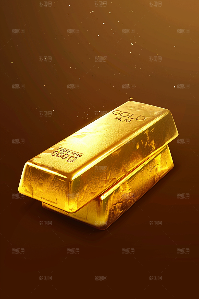 黄金金砖贵金属素材