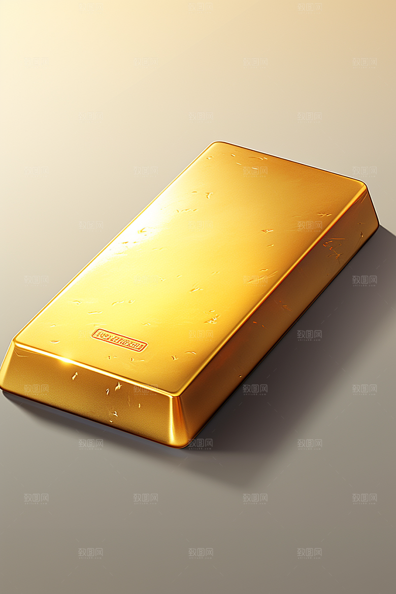 黄金金块金砖素材