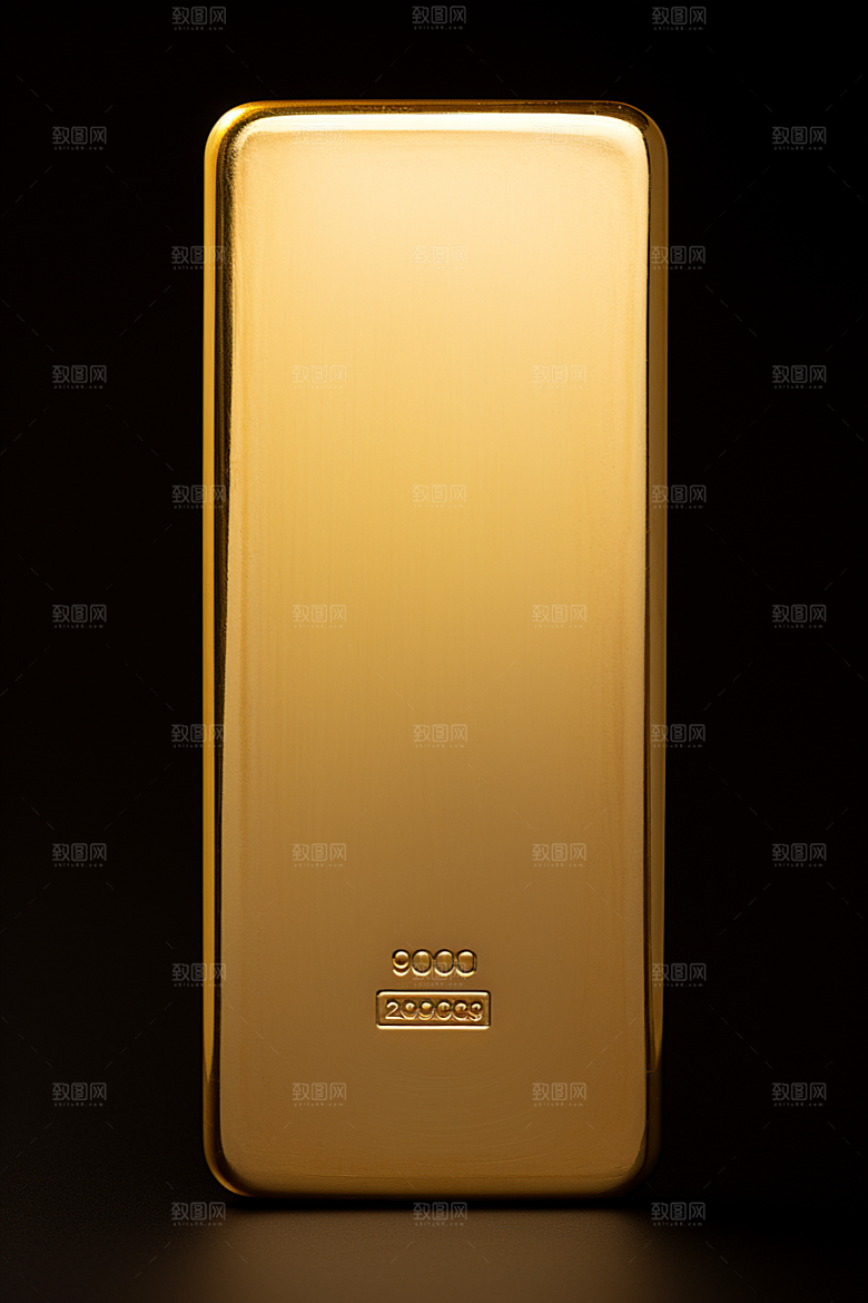 黄金金砖理财产品素材