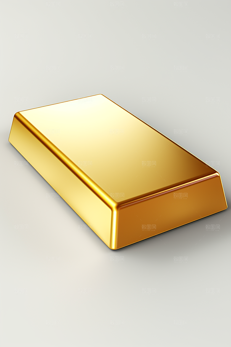 黄金贵金属金块素材