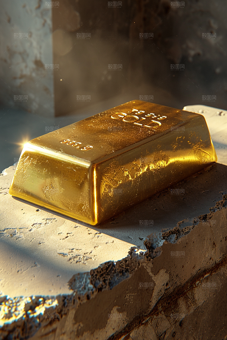 黄金财富金块素材