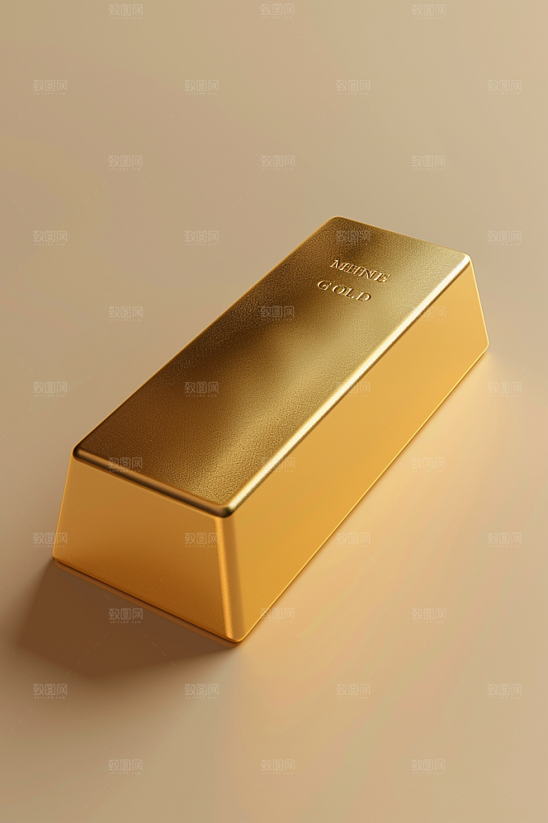 黄金金子金砖素材