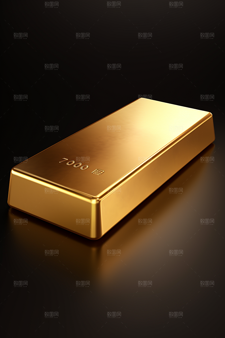 黄金投资金块素材