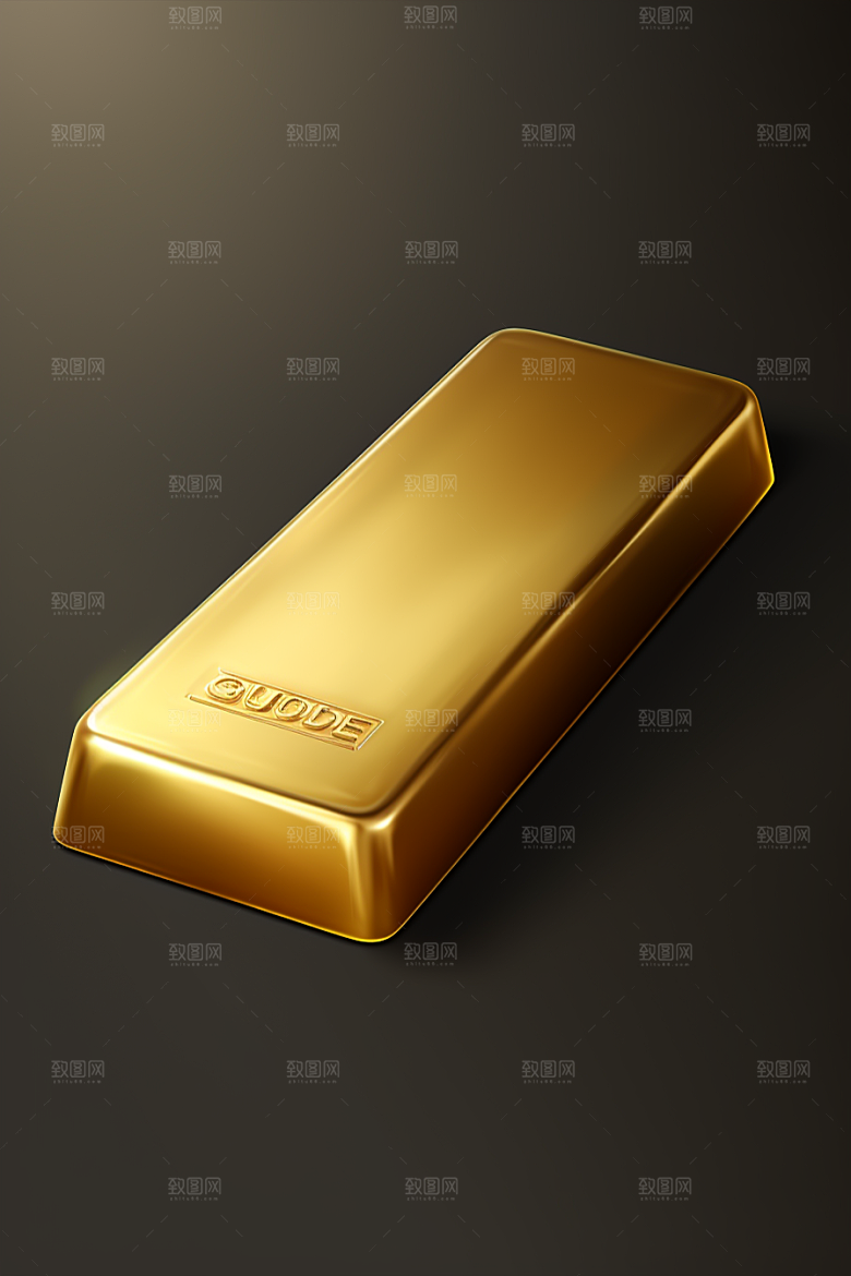 黄金金砖富贵素材