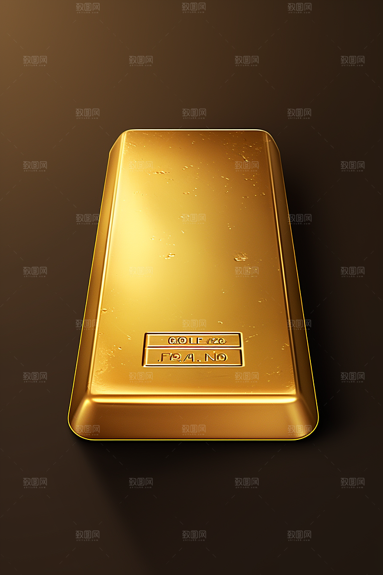 黄金奢侈品金砖素材