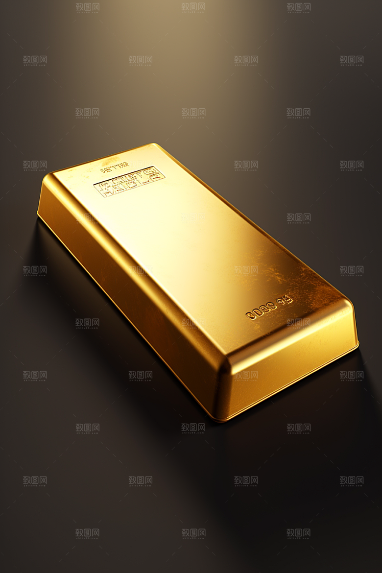 黄金金块富贵素材