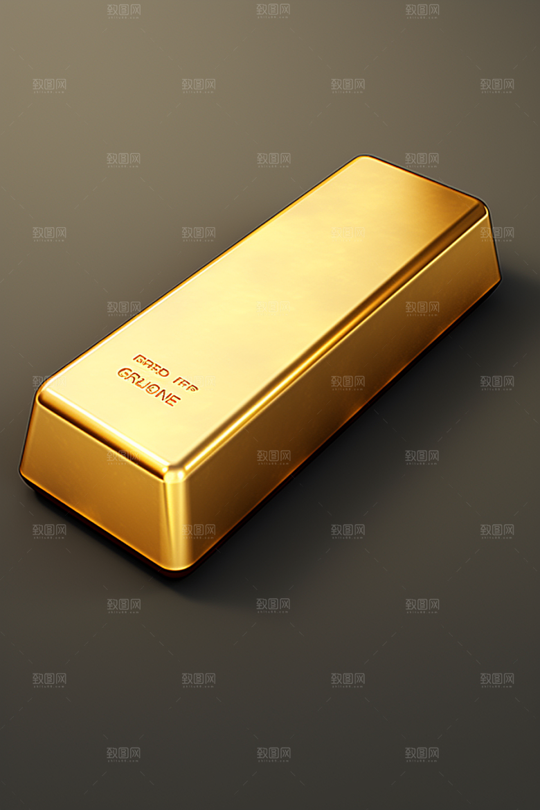 黄金金子金砖素材