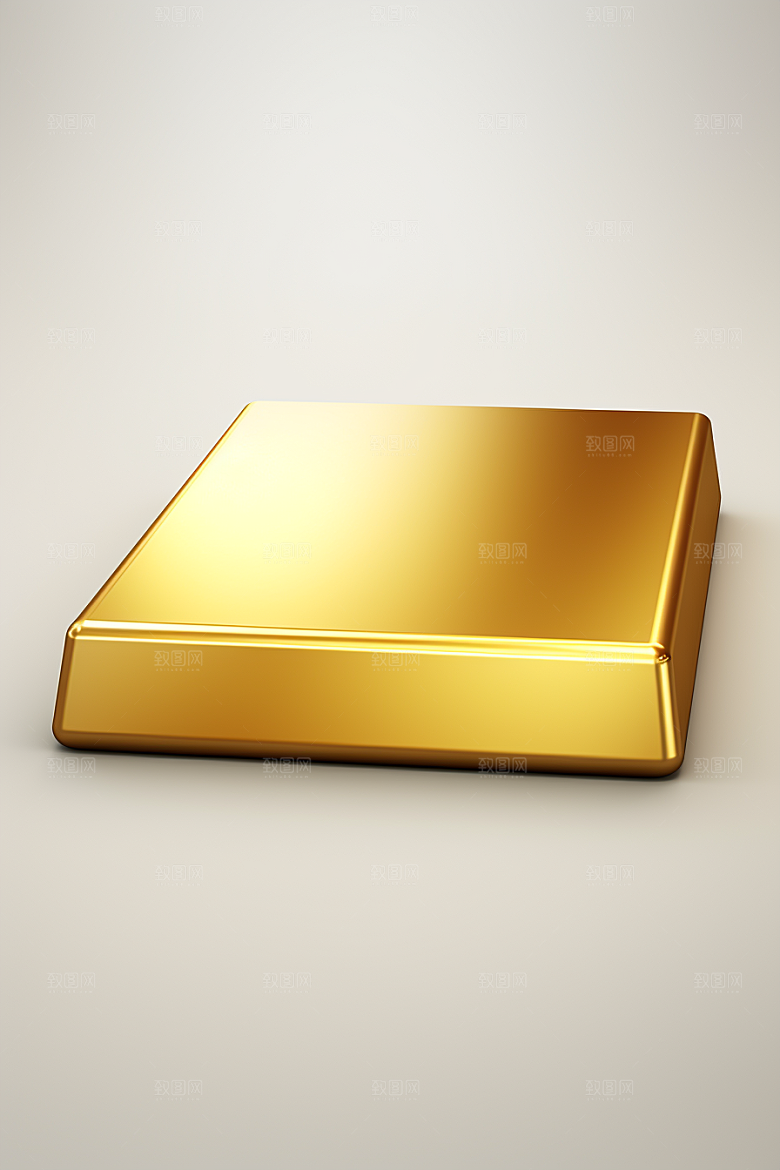黄金金砖理财产品素材