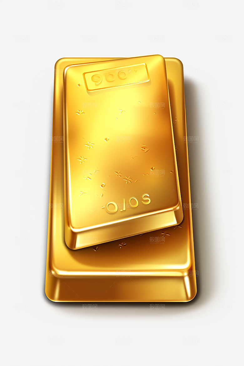 黄金金块投资素材