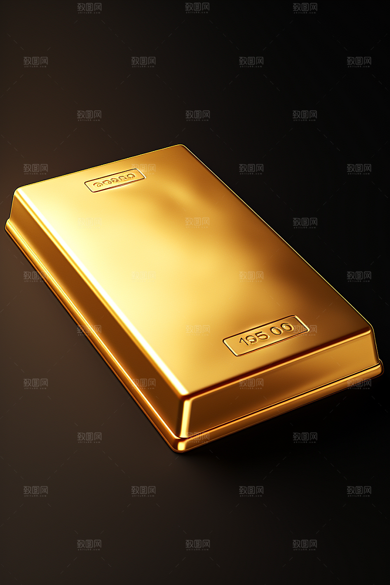 黄金金子金砖素材