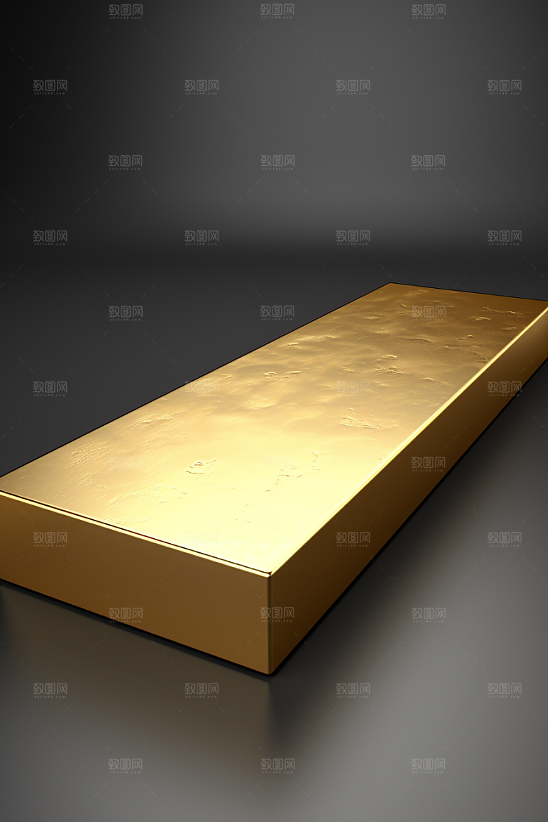 黄金金砖理财产品素材