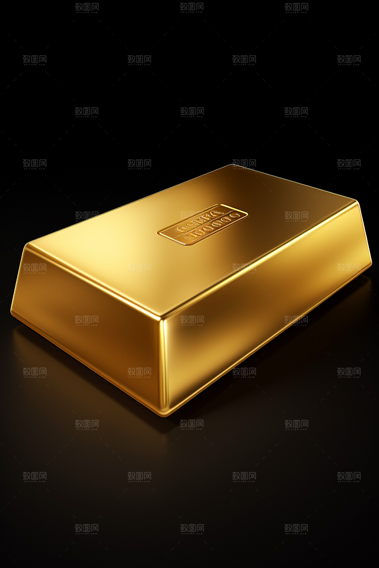 黄金金块金砖素材