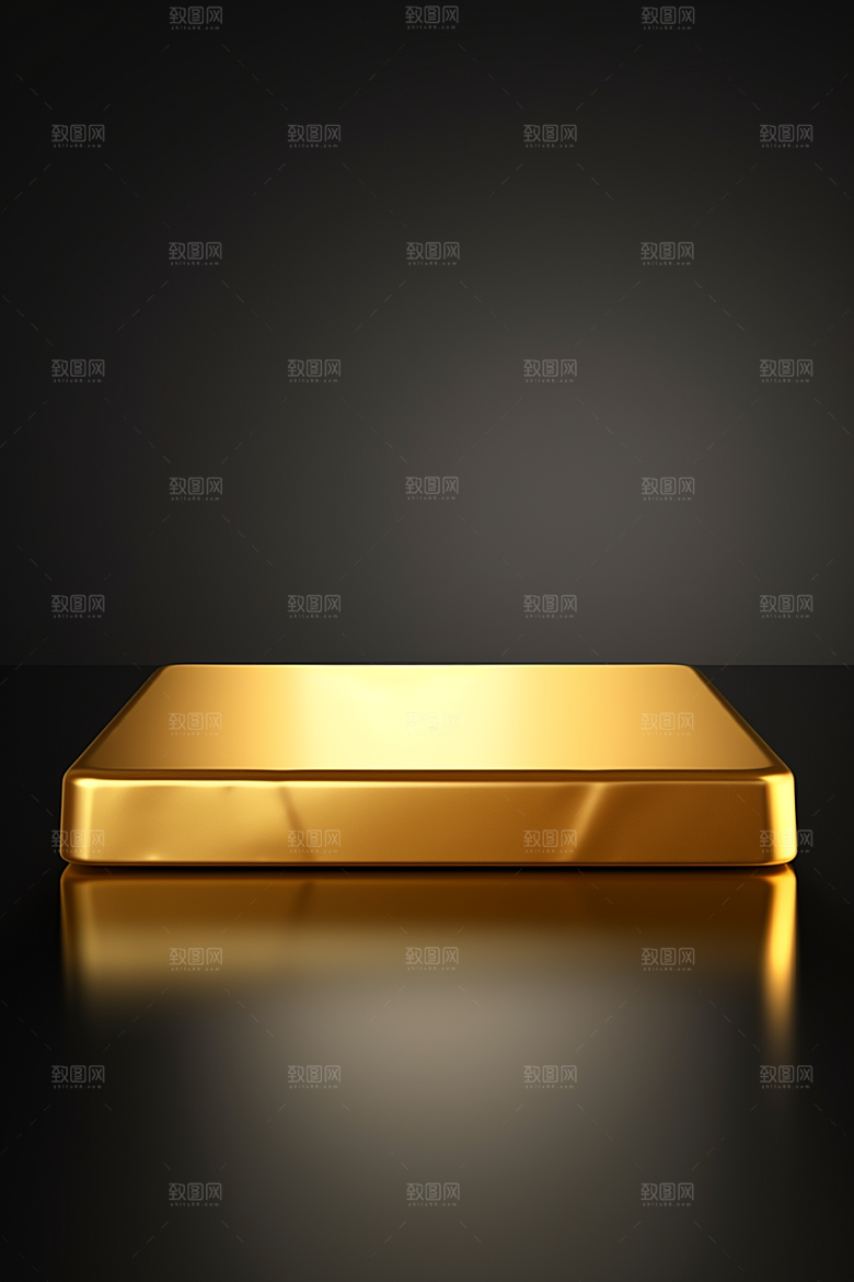 黄金金砖理财产品素材