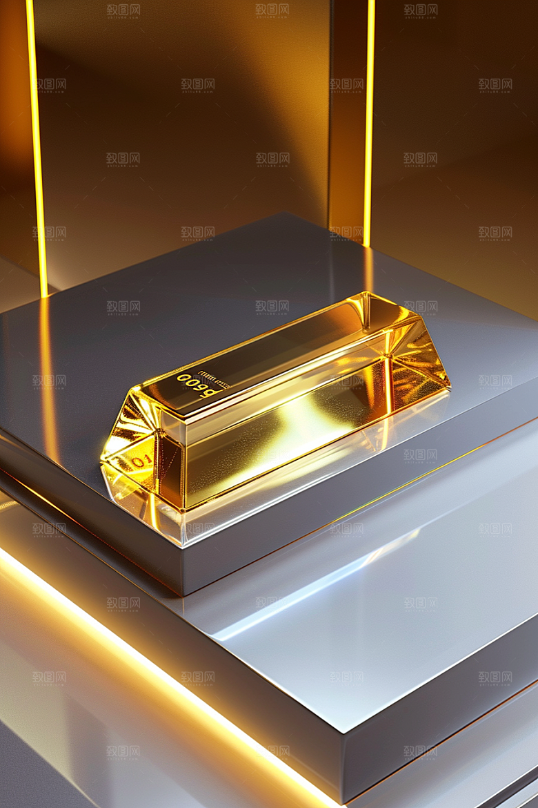 黄金奢侈品理财产品素材