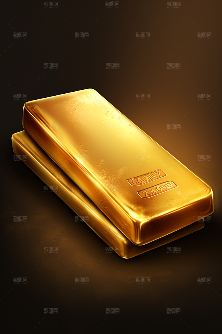 黄金财富金块素材