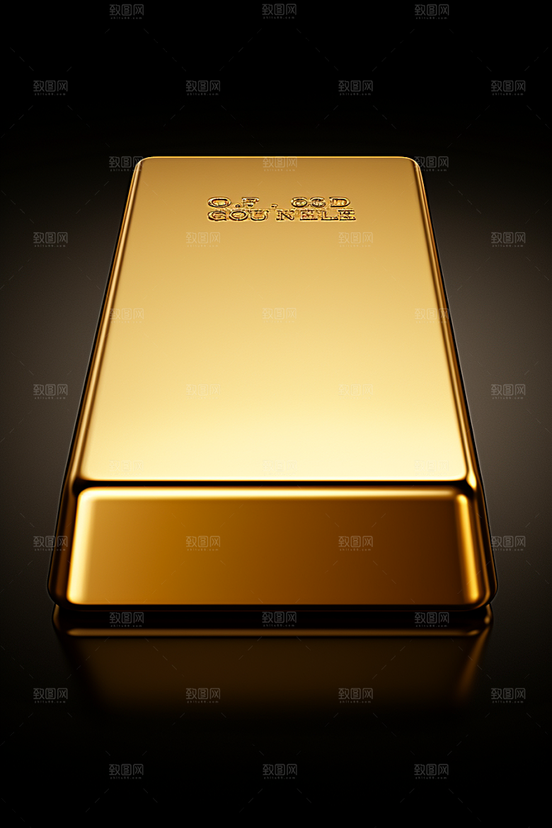 黄金金子理财产品素材