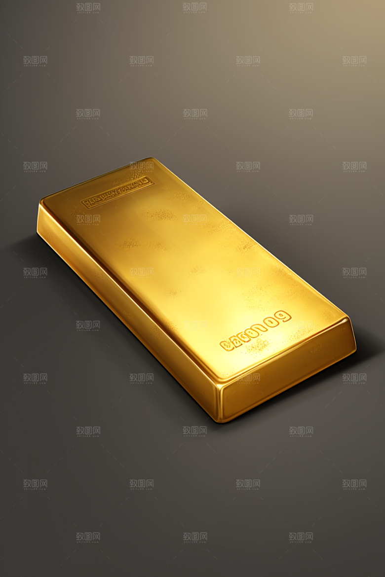 黄金奢侈品金砖素材