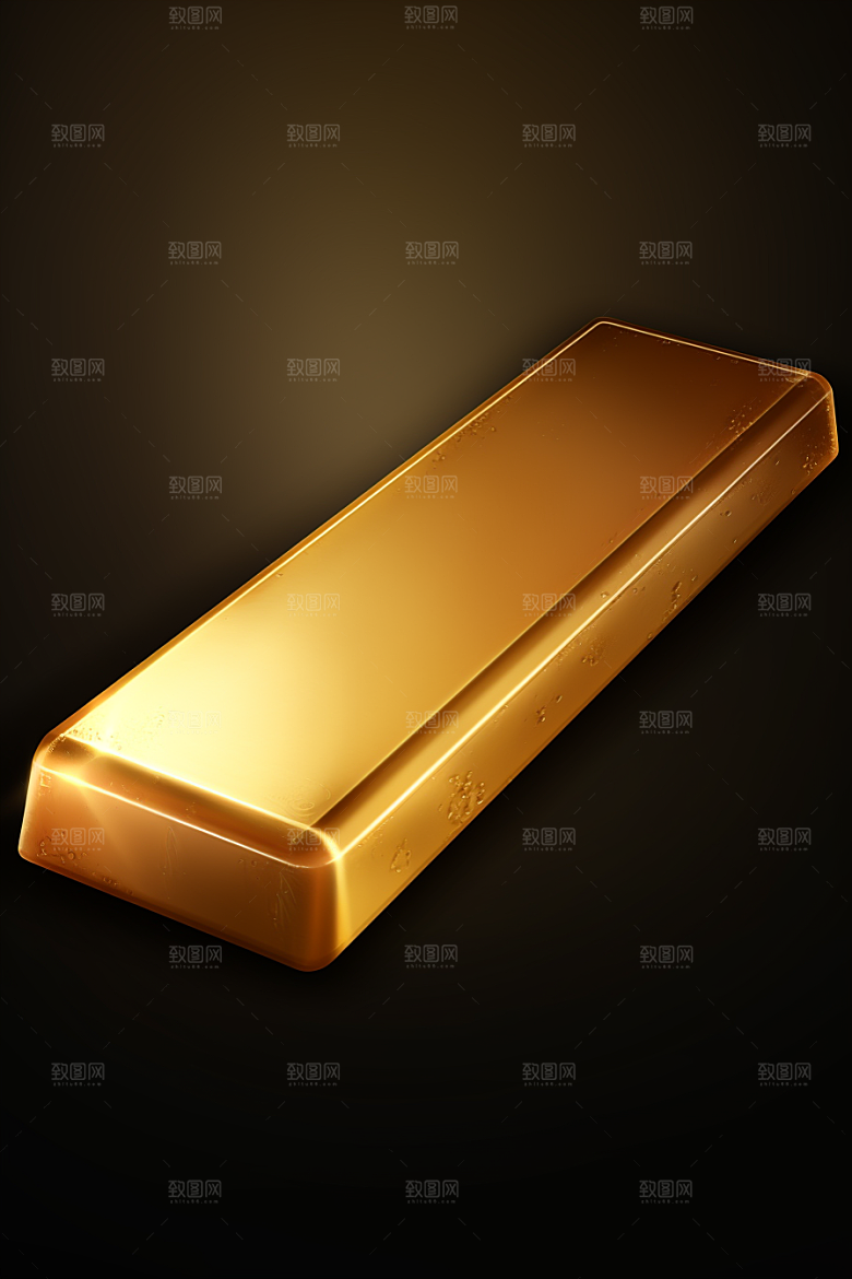 黄金金砖奢侈品素材